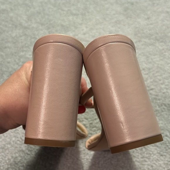 Marion Parke Italian Leather Heels Blush Pink Sz 39 - Picture 7 of 7